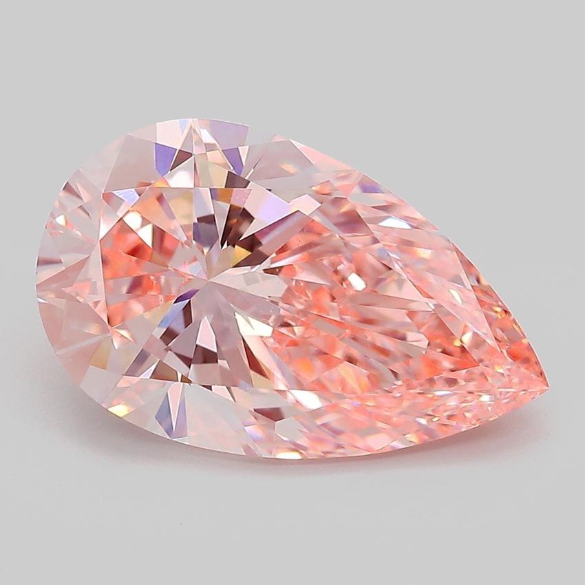 5.00 Ct. Fancy Vivid Pink Pear Lab Grown Diamond