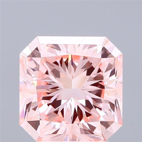 3.06 Ct. Fancy Vivid Pink Radiant Lab Grown Diamond