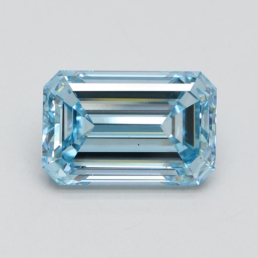 3.02 Ct. Fancy Intense Blue Emerald Lab Grown Diamond
