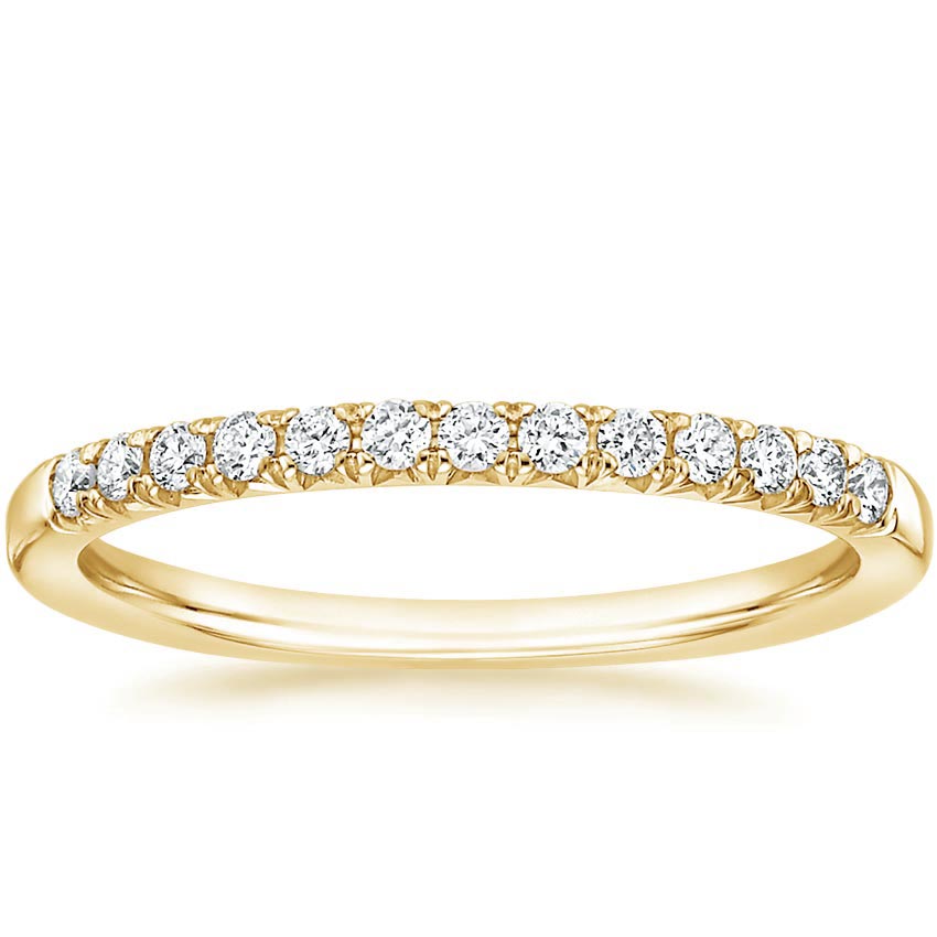 18K Yellow Gold Adela Diamond Ring, large top view
