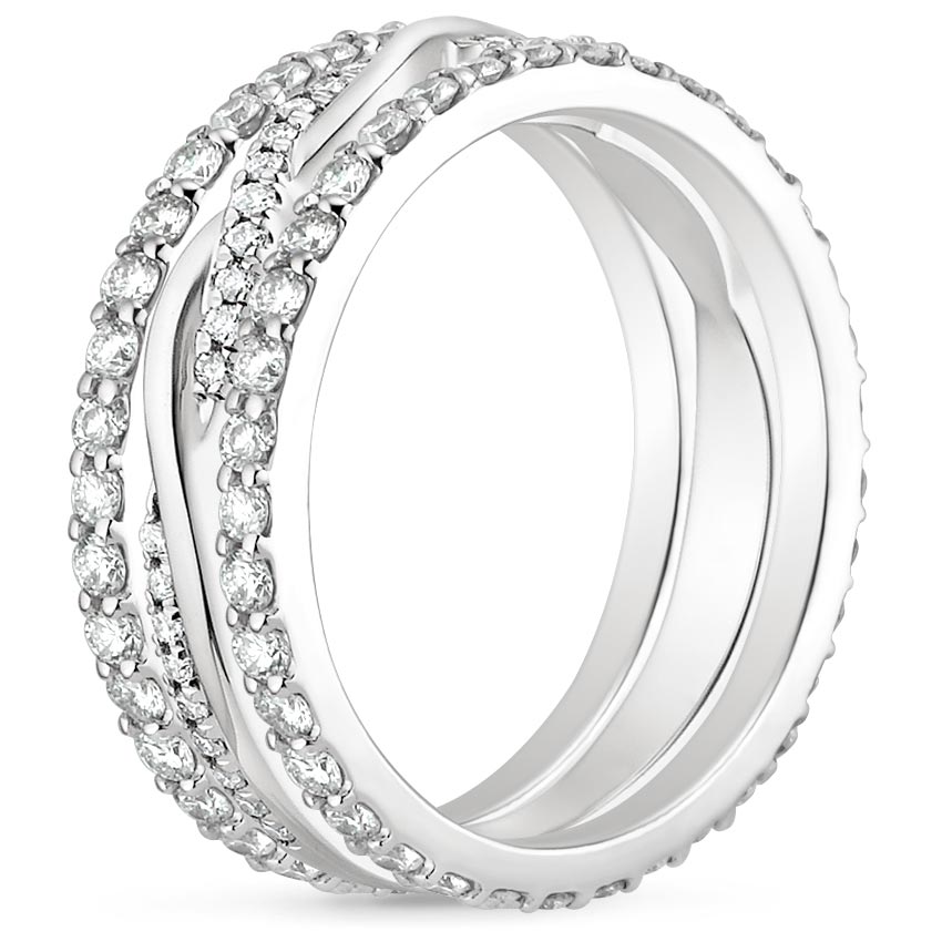 Twisted Vine Diamond Ring Stack | Brilliant Earth