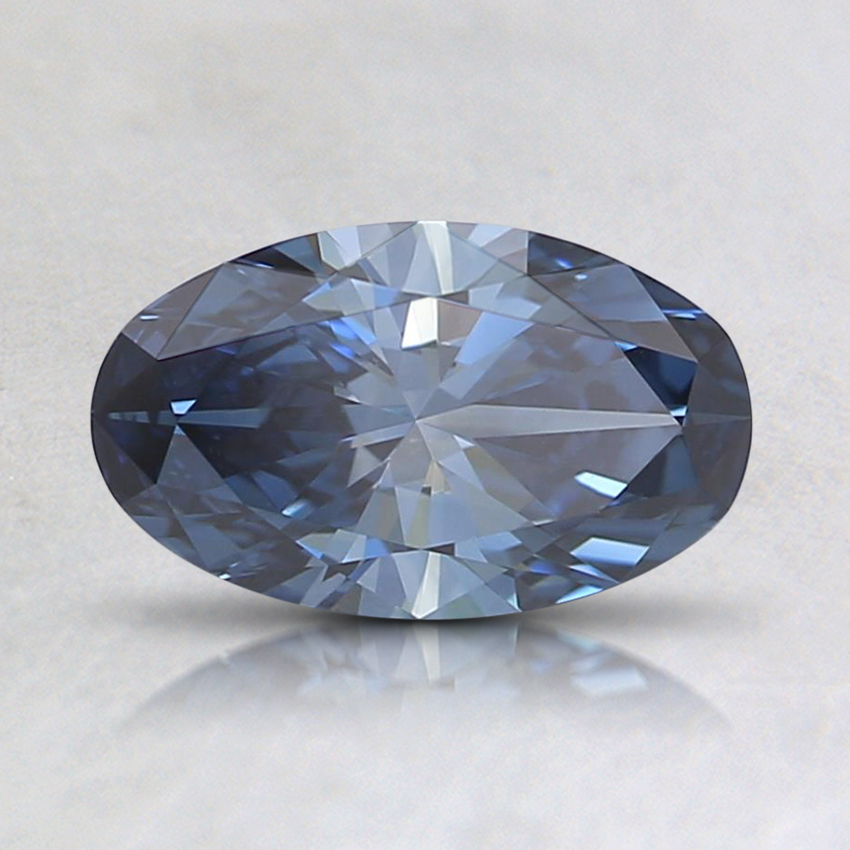 0.67 Ct. Fancy Deep Blue Oval Lab Grown Diamond
