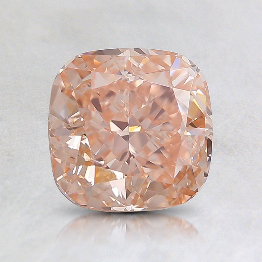 1.50 Ct. Fancy Pinkish Orange Cushion Lab Grown Diamond