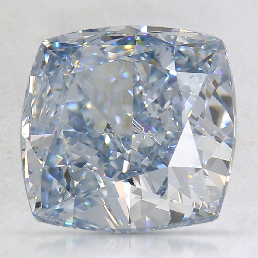 3.54 Ct. Fancy Blue Cushion Lab Created Diamond