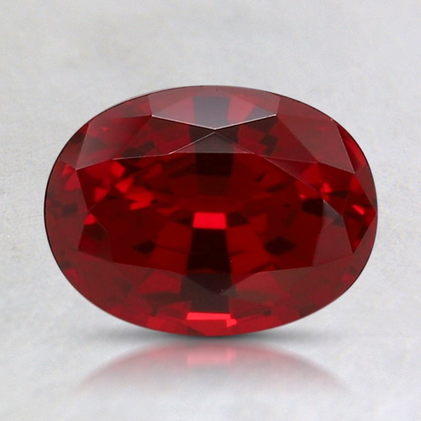 8x6.1mm Oval Lab Grown Ruby