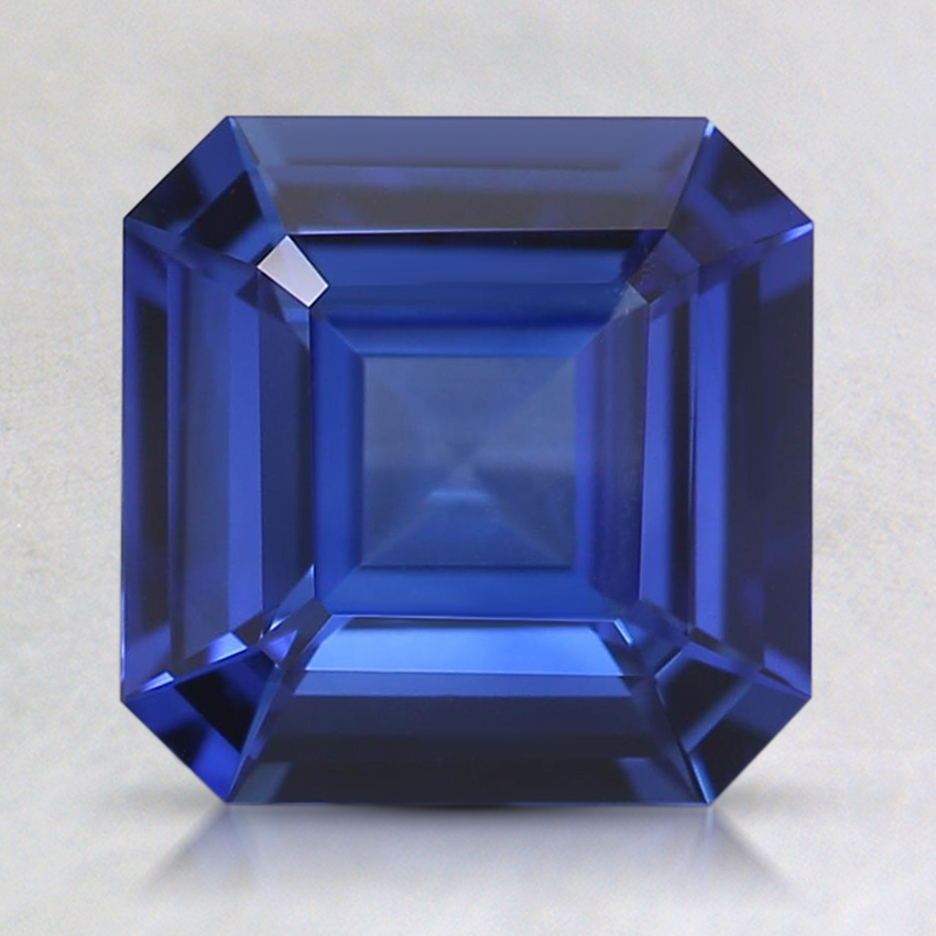7.6mm Premium Blue Asscher Sapphire