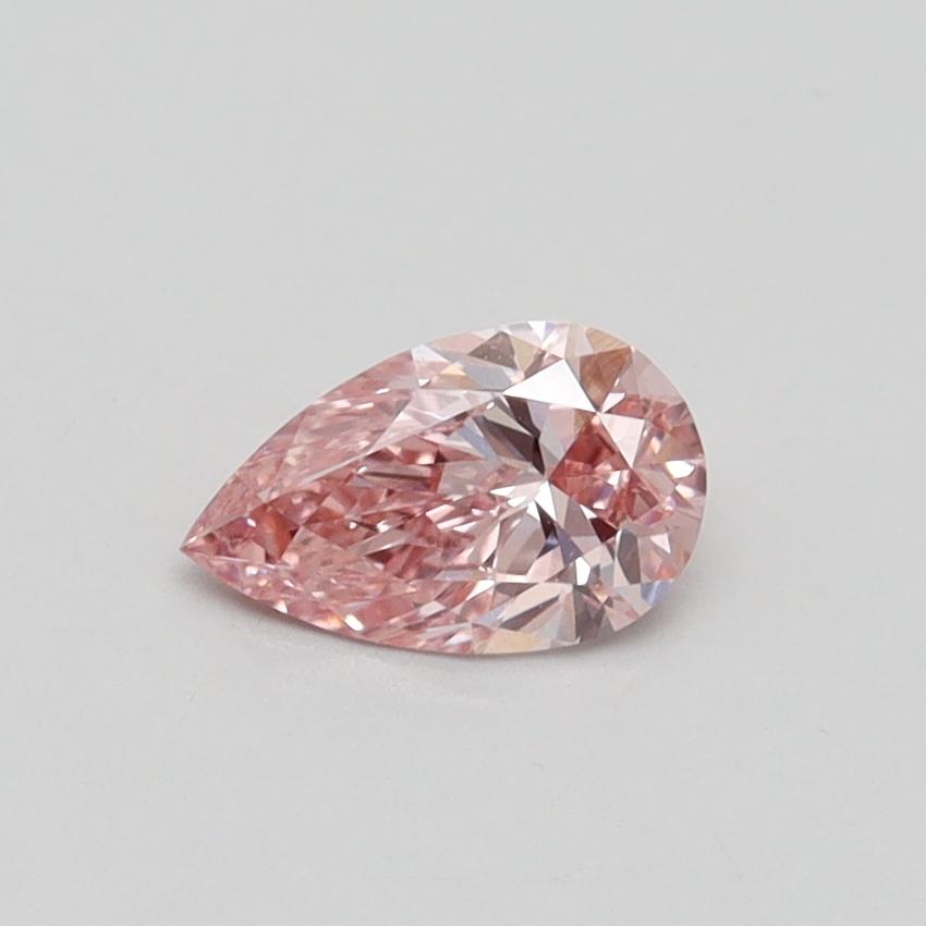 0.45 Ct. Fancy Intense Pink Pear Lab Grown Diamond