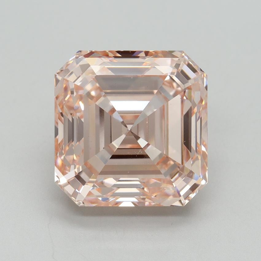 10.06 Ct. Fancy Intense Pink Asscher Lab Grown Diamond