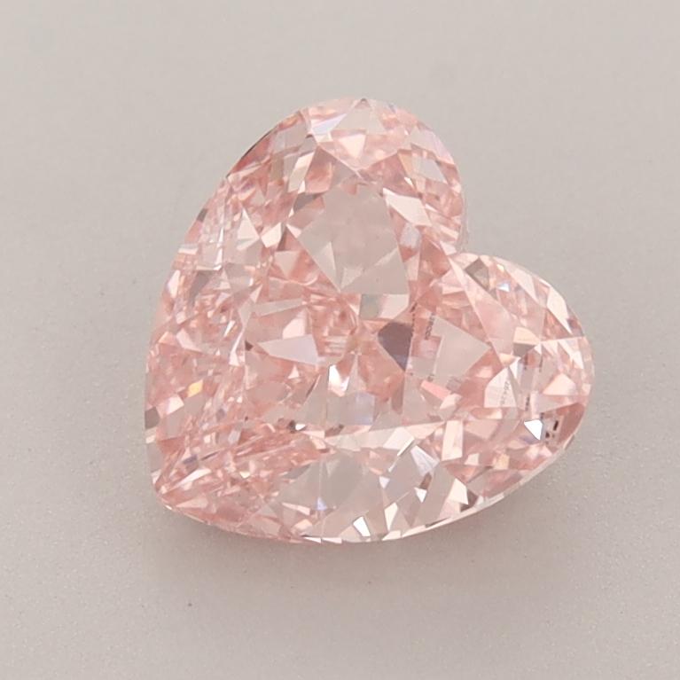 1.60 Ct. Fancy Intense  Pink Heart Lab Grown Diamond