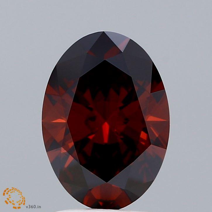 1.73 Ct. Fancy Deep Orange Oval Lab Grown Diamond