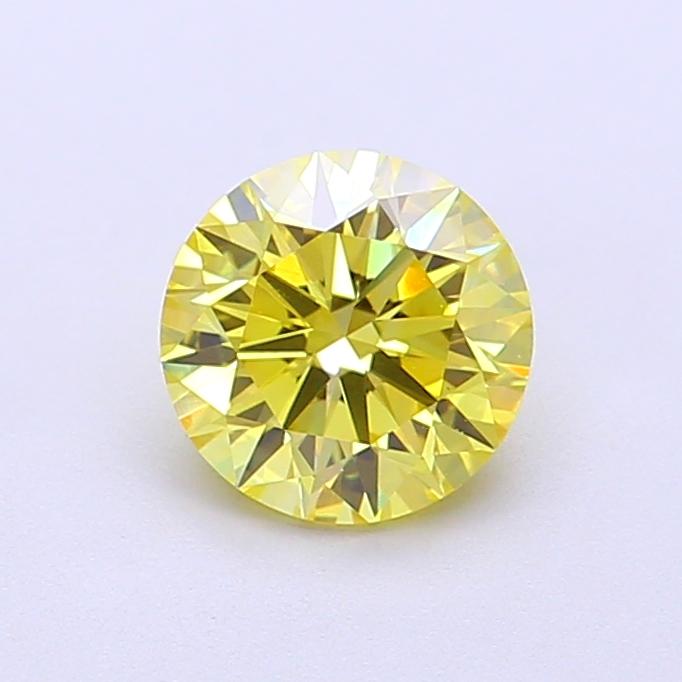 1.03 Ct. Fancy Intense Yellow Round Lab Grown Diamond