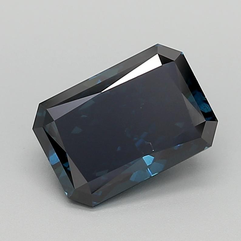 3.00 Ct. Fancy Deep  Blue Radiant Lab Grown Diamond