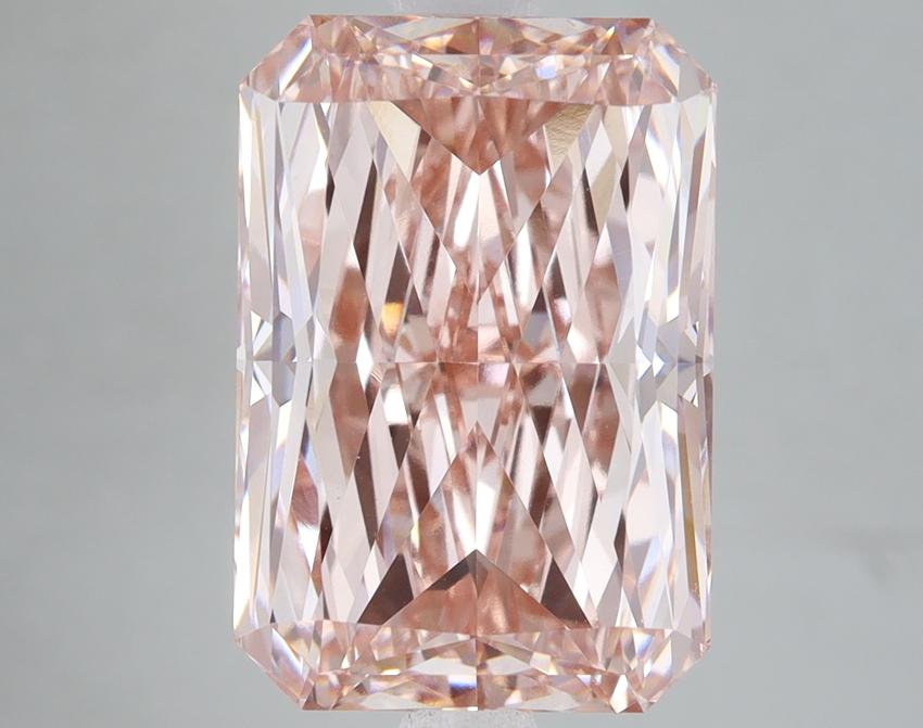7.10 Ct. Fancy Intense Pink Radiant Lab Grown Diamond