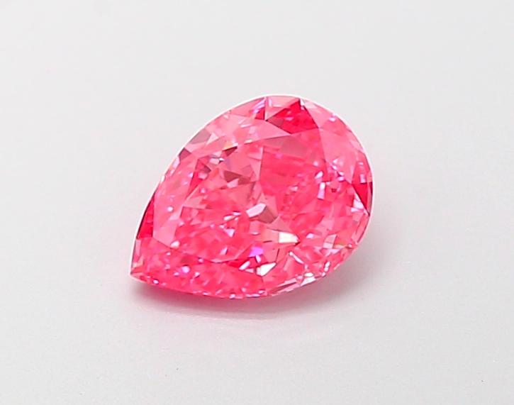 1.01 Ct. Fancy Vivid  Pink Pear Lab Grown Diamond