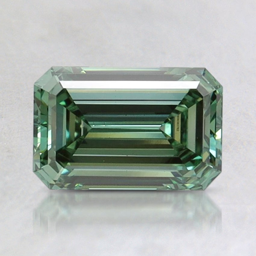 1.15 Ct. Fancy Intense Pacific Green Emerald Lab Grown Diamond