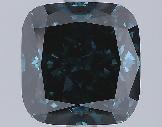 2.08 Ct. Fancy Deep Blue Cushion Lab Grown Diamond