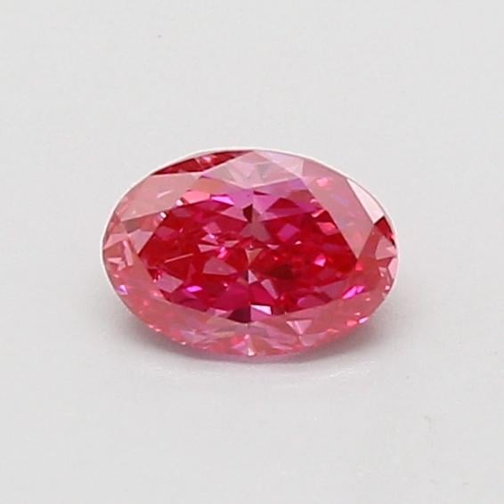 0.43 Ct. Fancy Vivid Pink Oval Lab Grown Diamond