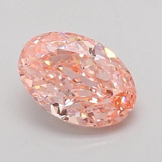 1.04 Ct. Fancy Vivid Pink Oval Lab Grown Diamond