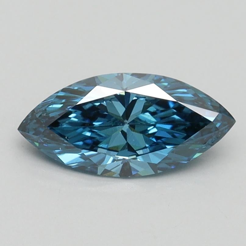 0.70 Ct. Fancy Vivid Blue Marquise Lab Grown Diamond