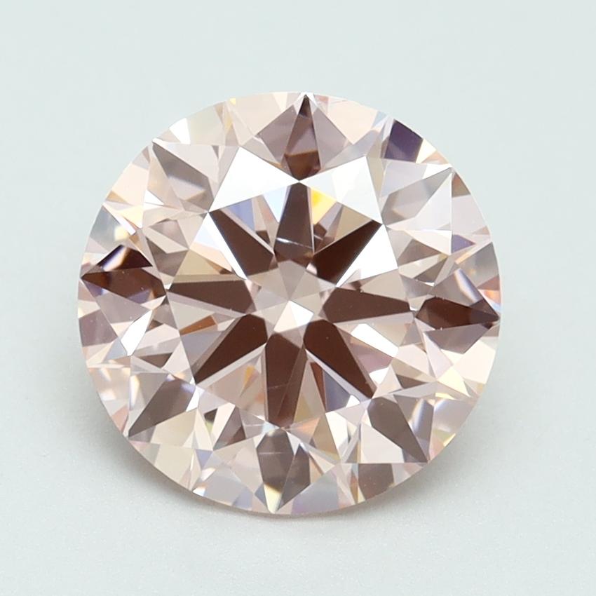 2.50 Ct. Fancy Intense Pink Round Lab Grown Diamond