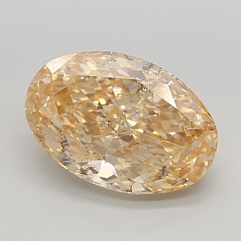 3.55 Ct. Fancy Intense Orangy Yellow Oval Lab Grown Diamond