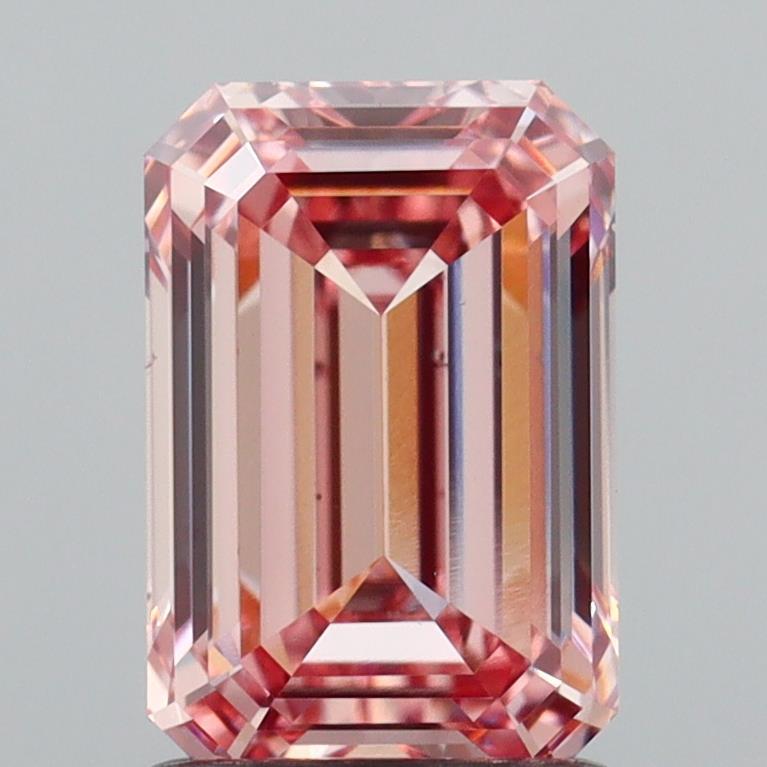 1.55 Ct. Fancy Intense  Pink Emerald Lab Grown Diamond