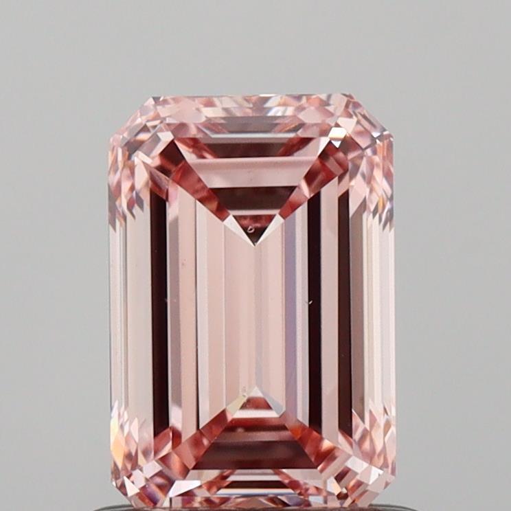 1.00 Ct. Fancy Intense Brownish Pink Emerald Lab Grown Diamond
