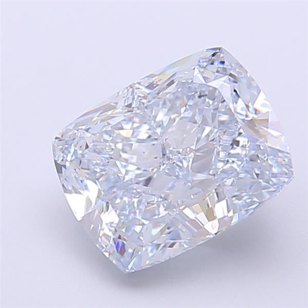 2.58 Ct. Light Blue Cushion Lab Grown Diamond