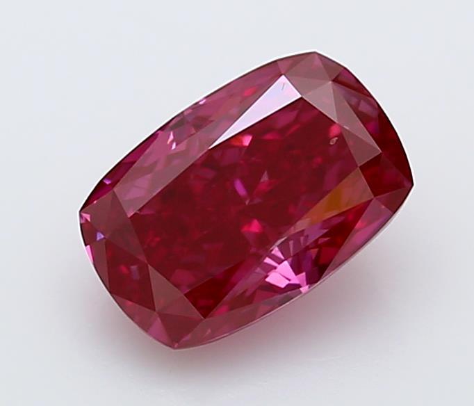 1.54 Ct. Fancy Deep Pink Cushion Lab Grown Diamond