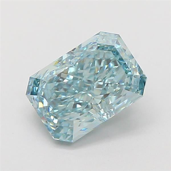 1.55 Ct. Fancy Vivid  Green Radiant Lab Grown Diamond