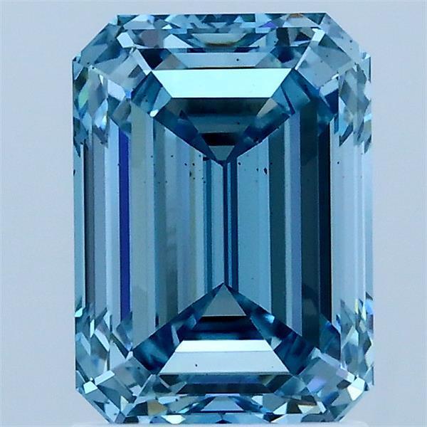 2.00 Ct. Fancy Vivid Blue Emerald Lab Grown Diamond