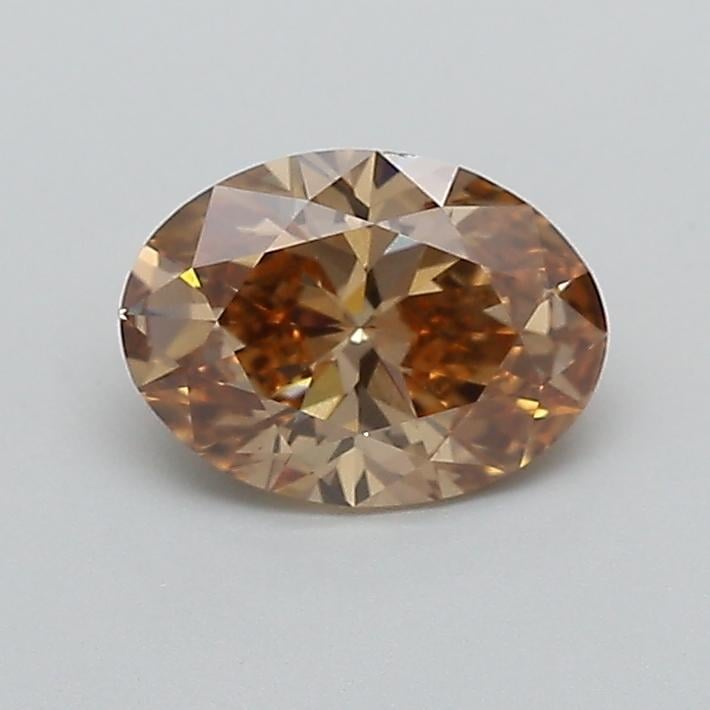 1.02 Ct. Fancy Light  Brown Oval Lab Grown Diamond