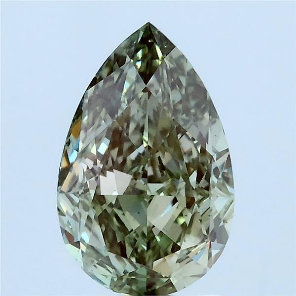 2.00 Ct. Fancy Green Pear Lab Grown Diamond