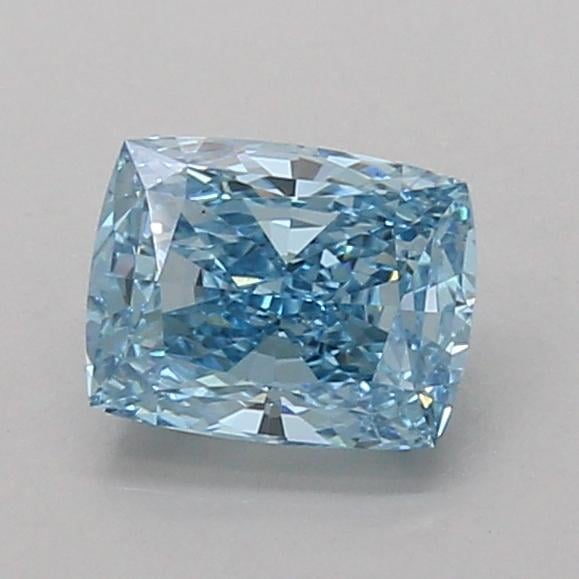 1.09 Ct. Fancy Vivid Blue Cushion Lab Grown Diamond