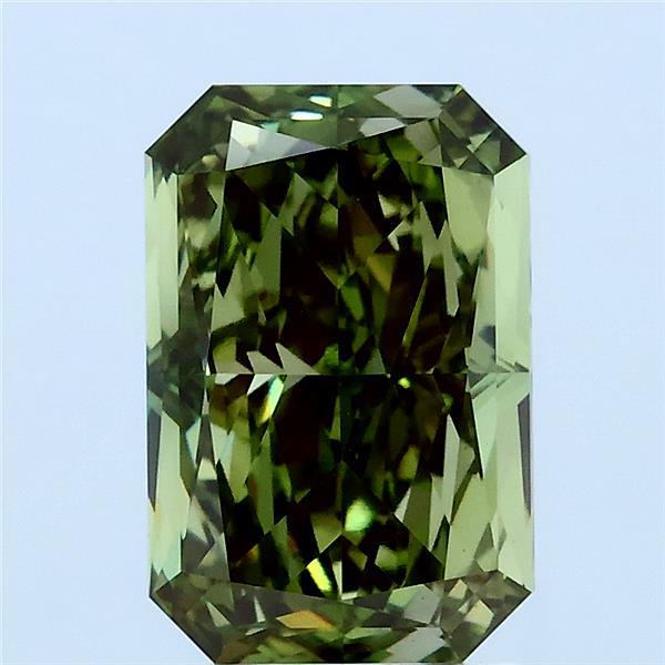 2.75 Ct. Fancy Vivid Green Radiant Lab Grown Diamond
