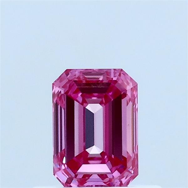0.51 Ct. Fancy Vivid Pink Emerald Lab Grown Diamond