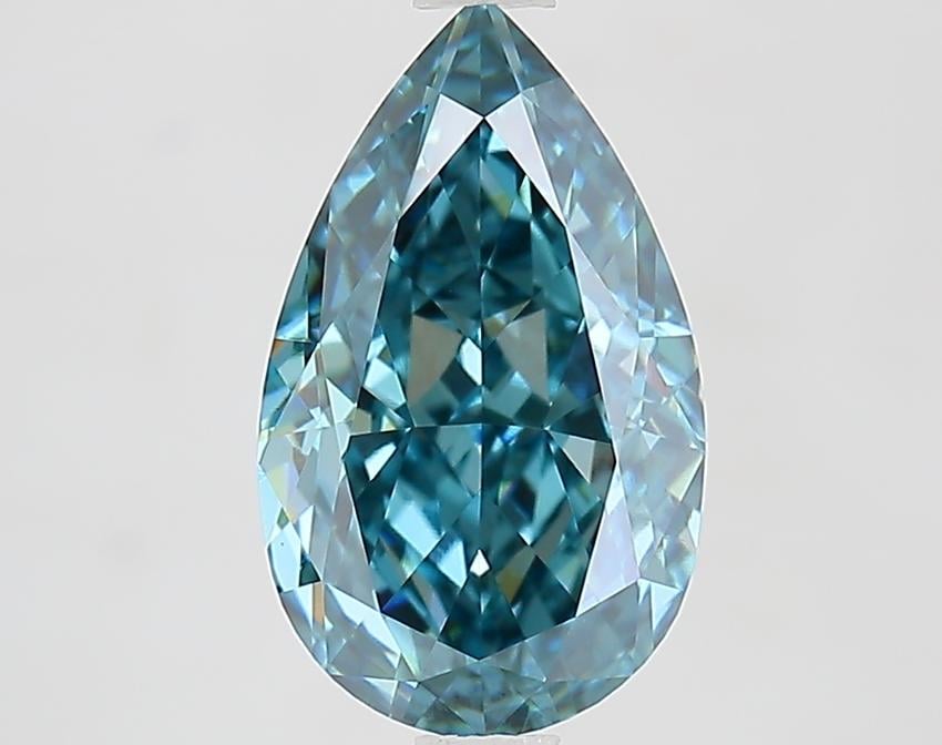 3.02 Ct. Fancy Blue Pear Lab Grown Diamond