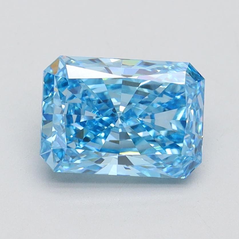 1.52 Ct. Fancy Vivid Blue Radiant Lab Grown Diamond