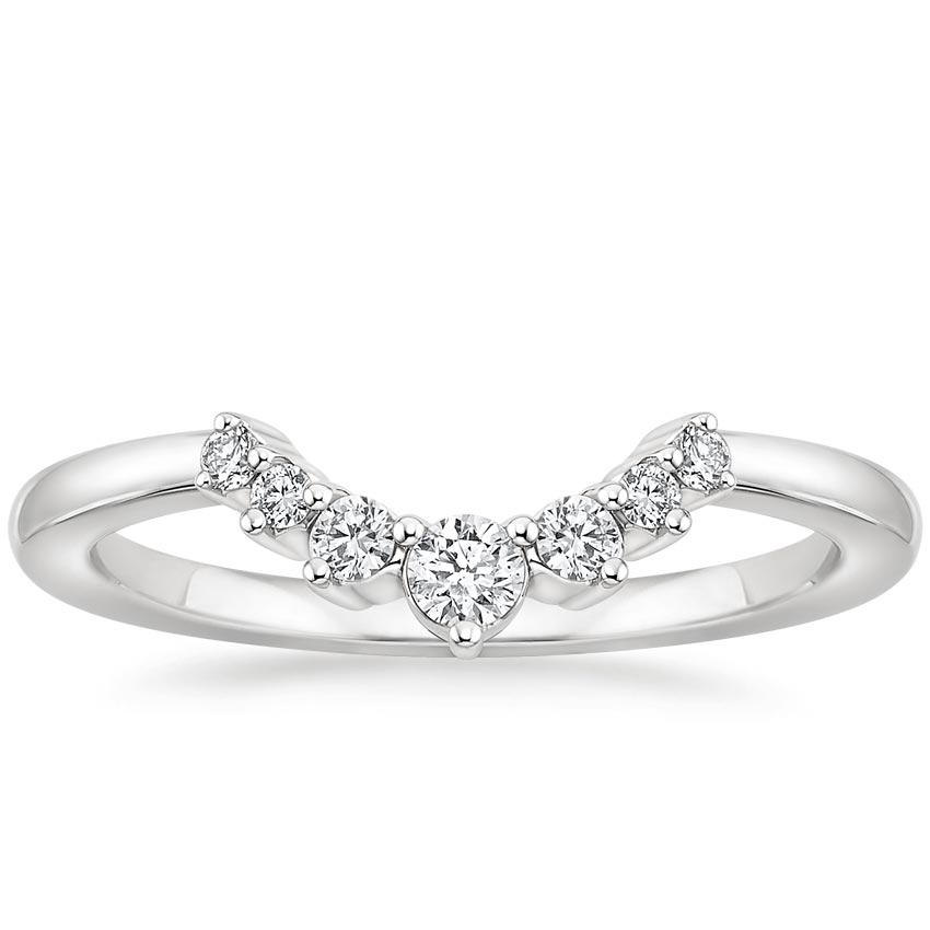 Platinum Belle Diamond Ring (1/6 ct. tw.), large top view