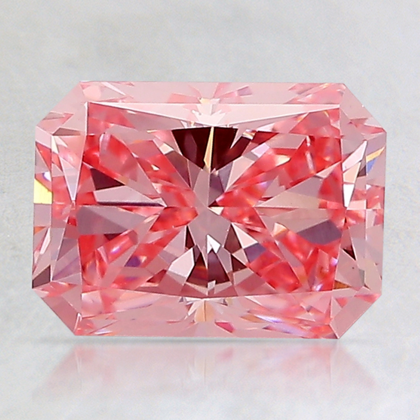 2.05 Ct. Fancy Vivid Pink Radiant Lab Created Diamond