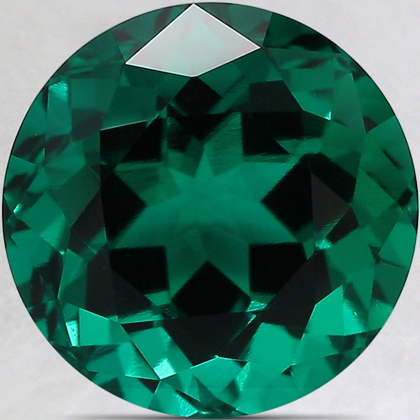 11mm Round Lab Grown Emerald