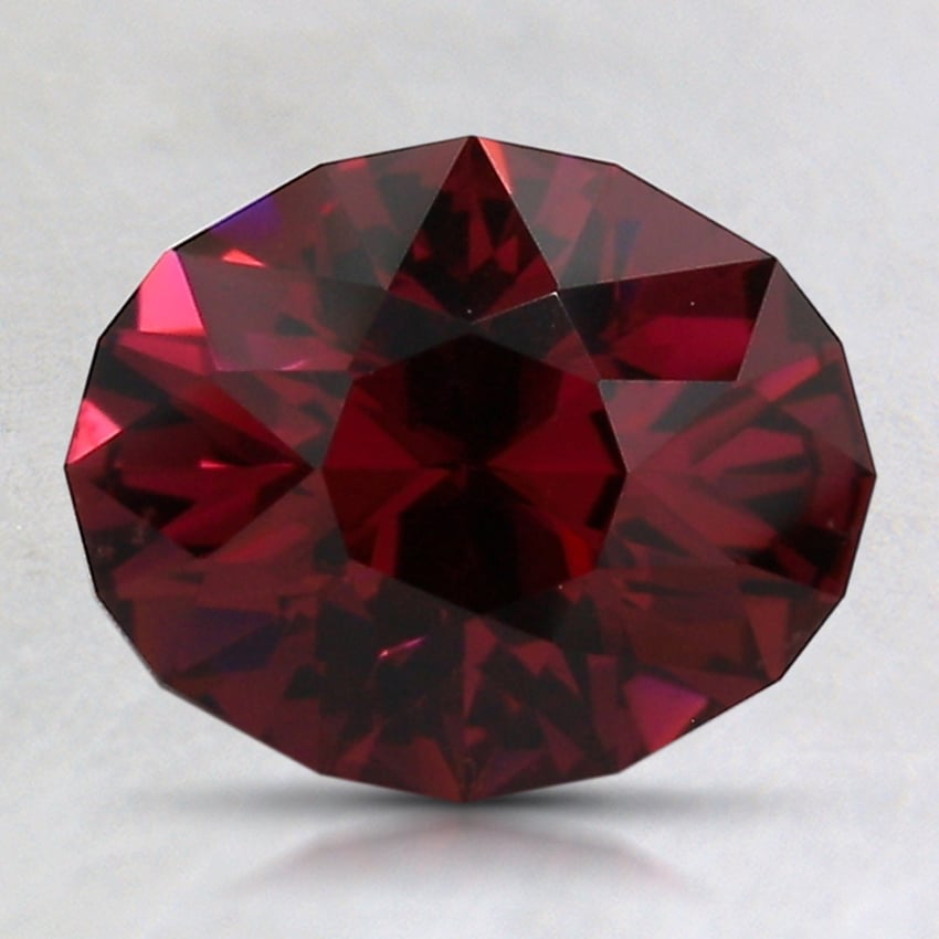 8.8x7.2mm Red Modified Oval Garnet