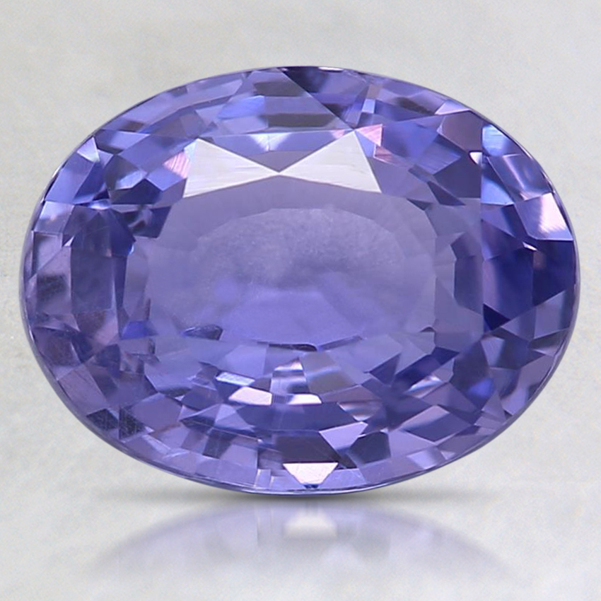 9.5x7.3mm Unheated Purple Oval Sapphire