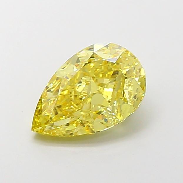 3.10 Ct. Fancy Yellow Pear Lab Grown Diamond