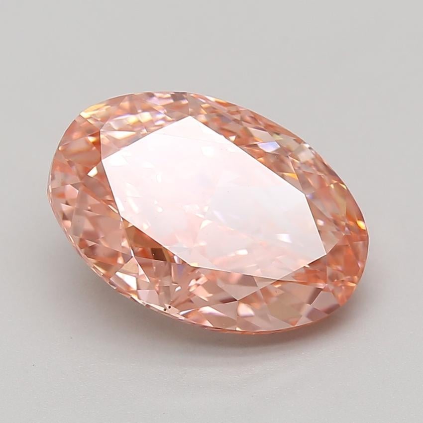 5.99 Ct. Fancy Vivid Pink Oval Lab Grown Diamond