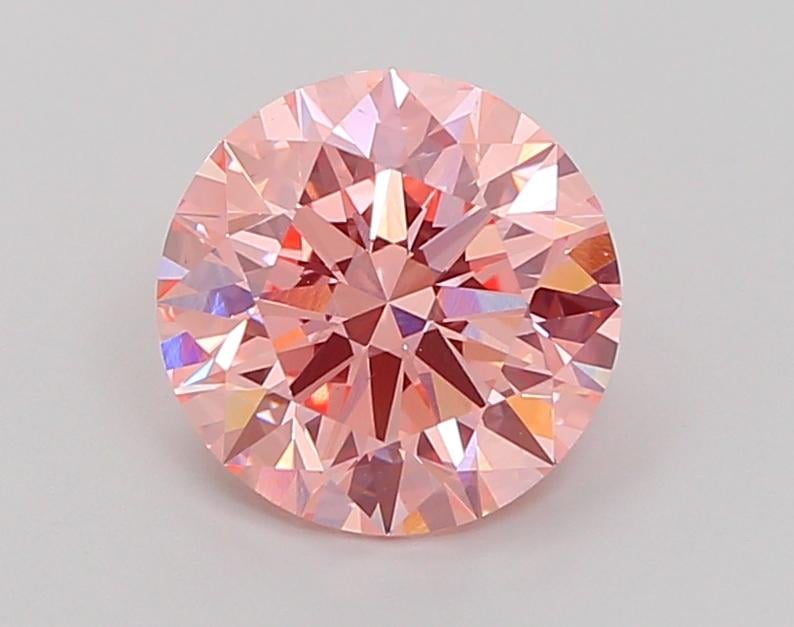 2.53 Ct. Fancy Vivid  Pink Round Lab Grown Diamond