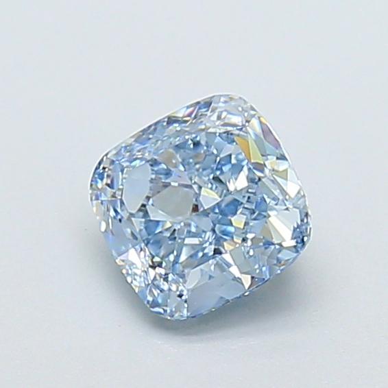 1.04 Ct. Fancy Vivid Blue Cushion Lab Grown Diamond