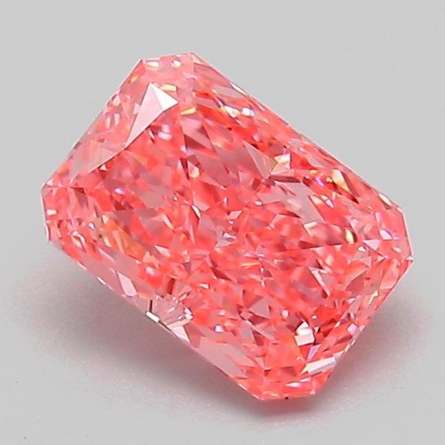 1.06 Ct. Fancy Vivid Pink Radiant Lab Grown Diamond