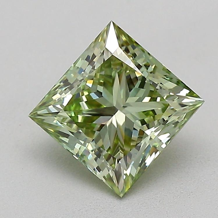 0.80 Ct. Fancy Intense  Green Princess Lab Grown Diamond