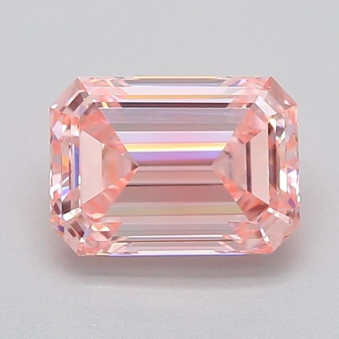0.76 Ct. Fancy Vivid  Pink Emerald Lab Grown Diamond